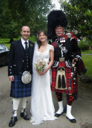 Alison and Ian with Jim at Haddo House Aberdeenshire