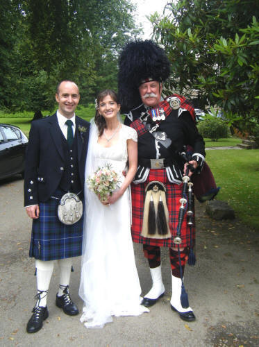 Alison and Ian with Jim at Haddo House 2