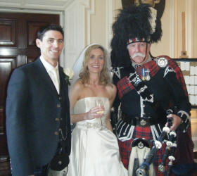 Jim with Claire and Matt at Hopetoun House
