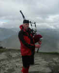 Jim at the top of Ben Lomond for a Wedding