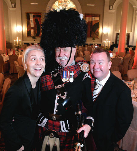 Jim, Karen and Paul at the Blind School charity event at the George Hotel Edinburgh