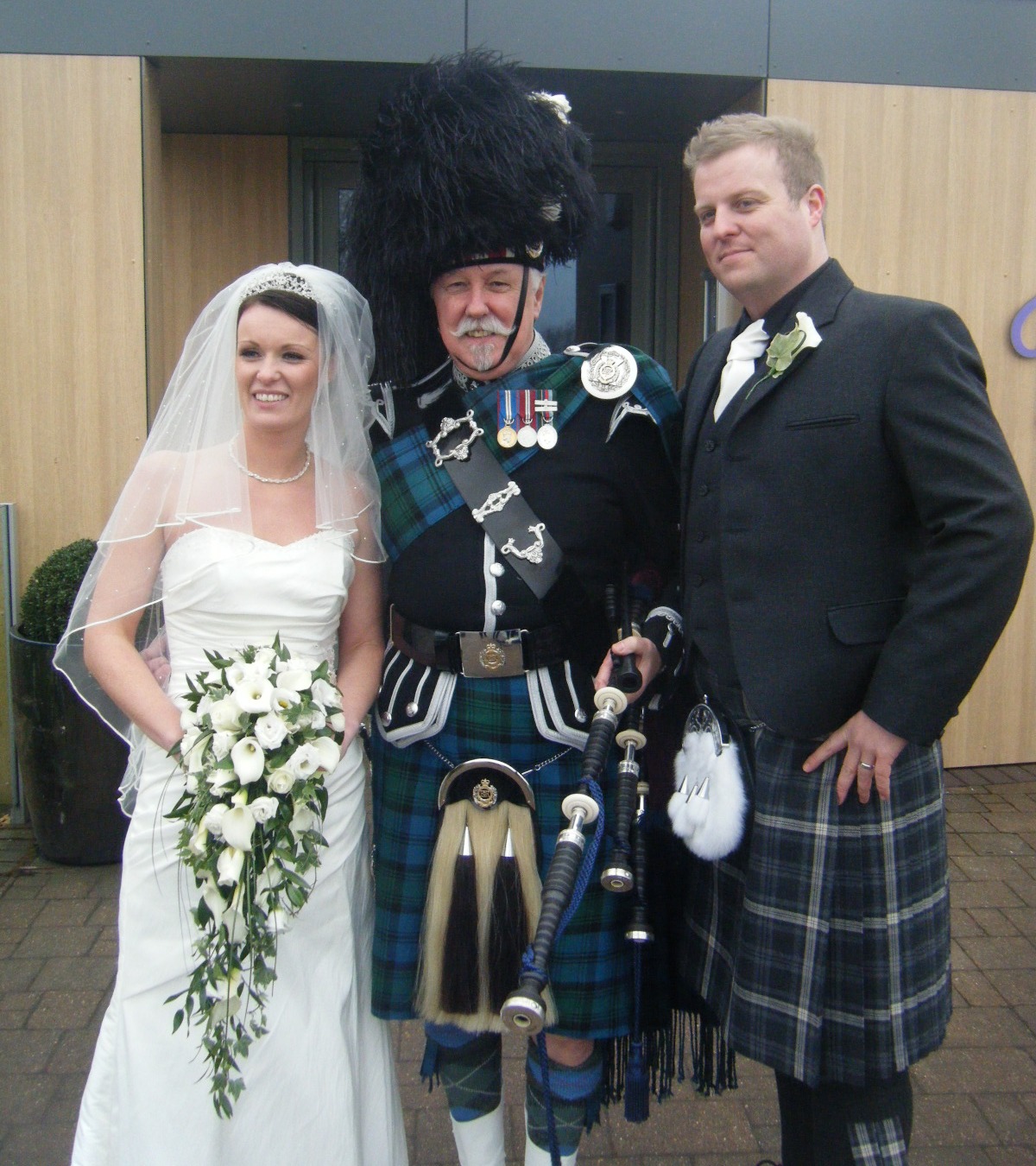 Jim with a selection of Brides and Grooms  at the Vu Bathgate
