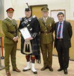 Jim is presented with his lord Lieutenants Certificate