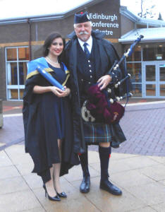  with Jim at the Heriot Watt Graduations Nov 2012